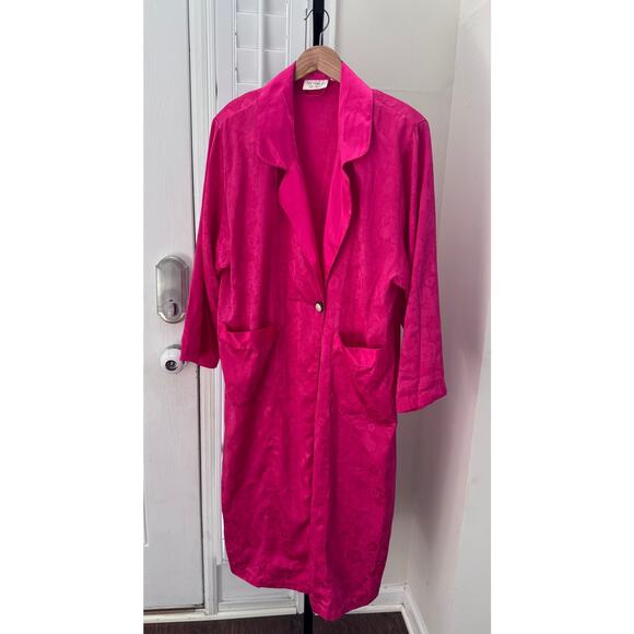 Victoria's Secret Vintage Fuchsia Long Robe Small - Picture 1 of 5